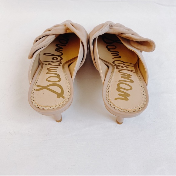 Sam Edelman Ludlow suede bow kitten heels mules - Picture 5 of 6